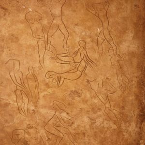 Addaura Caves, Engraved drawings Paleolithic engravings of human figures discovered in the Addaura caves, Palermo, Sicily.