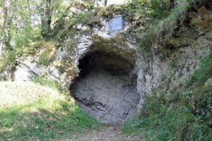 Aurignac Cave Entrance to Aurignac Cave, type site of the Aurignacian stone tool industry