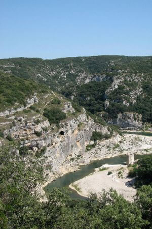 Baume Latrone Cave in the Gardon River Valley is best known for its clay finger paintings